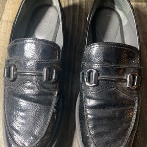 Franco Fortini Black Loafers for Men